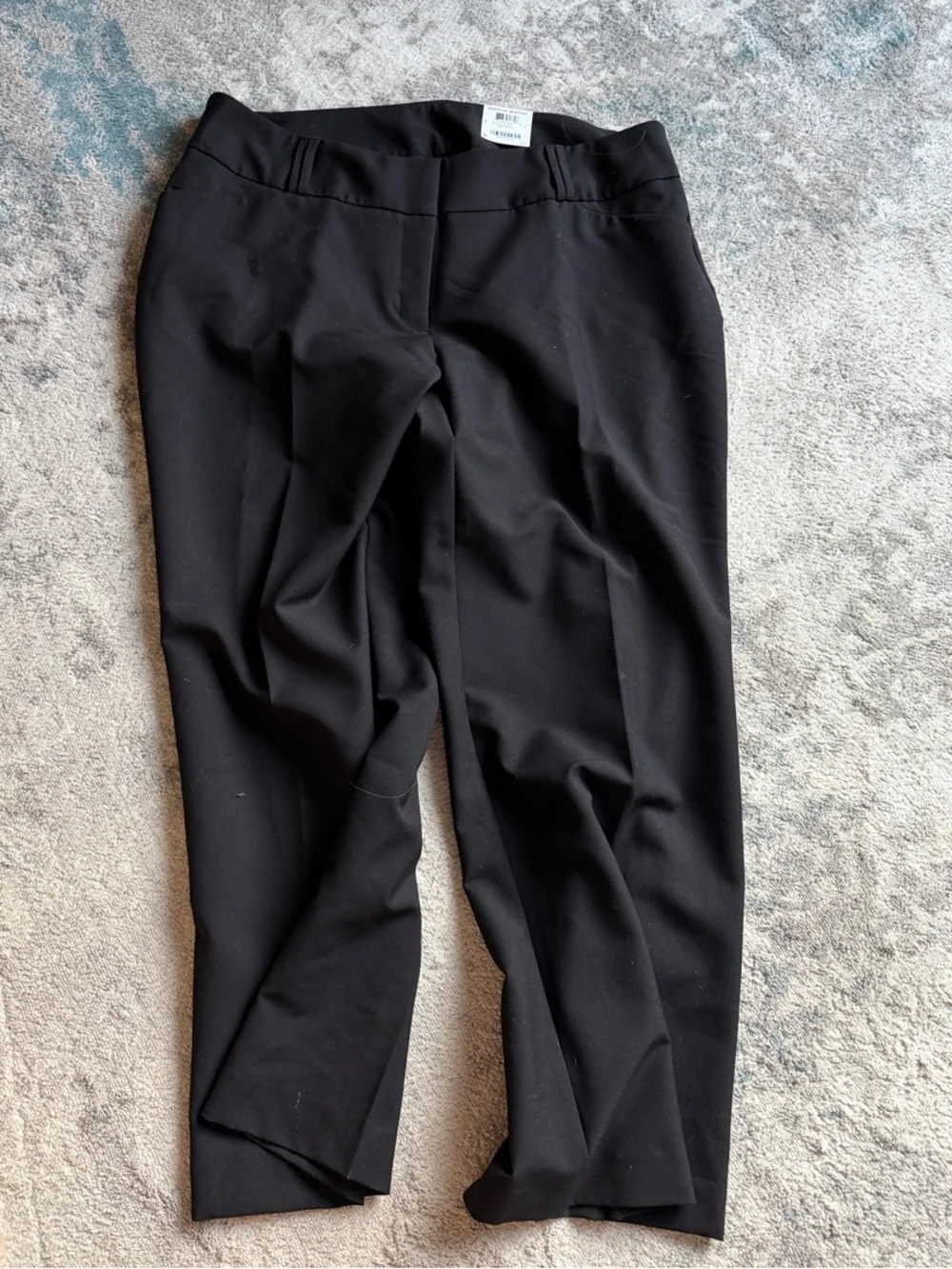 Alfani Black Pull-On Stretch Trousers